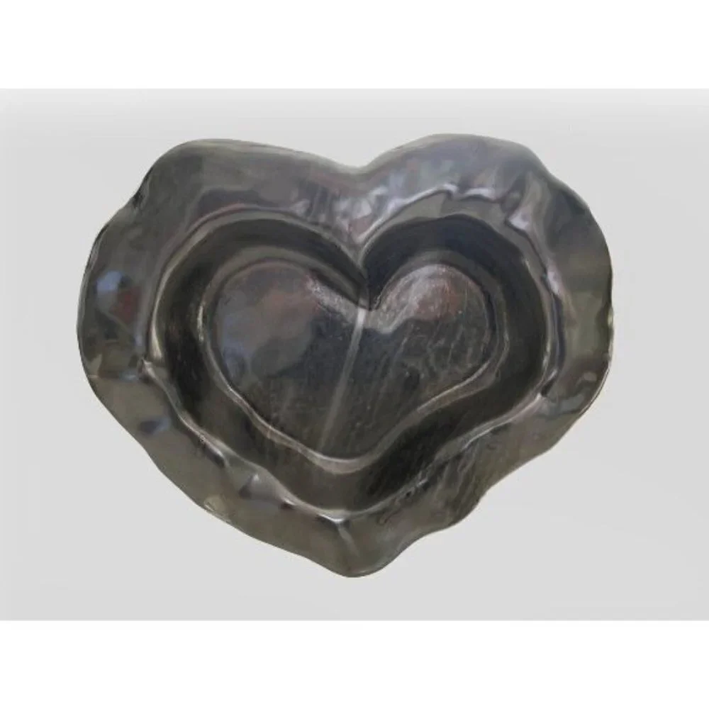 BEATRIZ BALL Hart Shaped Ball Silver Tone Dish 10
